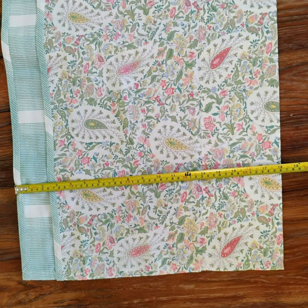 Waverly Paisley Valence, Multicolor Pastel Floral 60" X 16" Cotton LIKE NEW - Picture 8 of 8